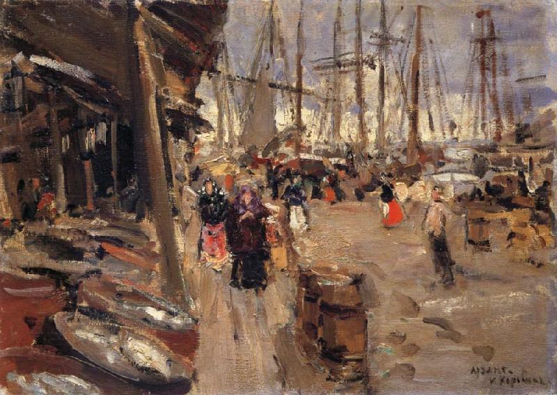 Konstantin Korovin Pier oil painting picture